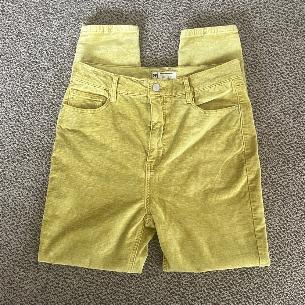 NEW free people crushed velvet pants - Picture 7 of 7